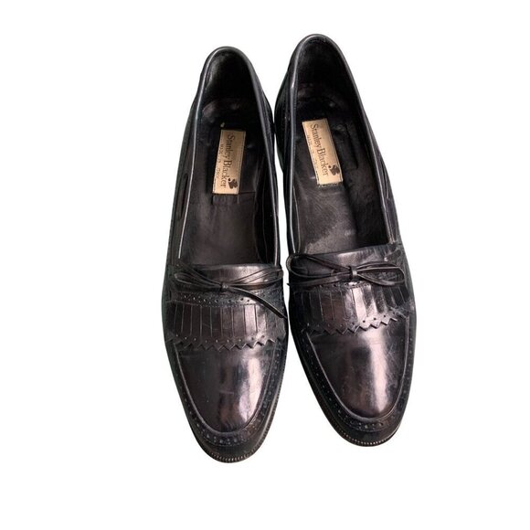 Vintage Stanley Blacker Italian men’s shoes leather throughout size 9.5 - Picture 1 of 12